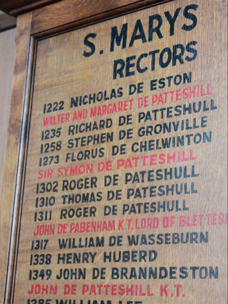 SMB: Rectors of St Mary's